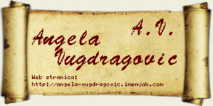 Angela Vugdragović vizit kartica